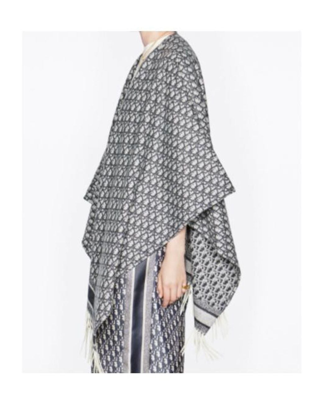 Dior Blue Oblique Poncho