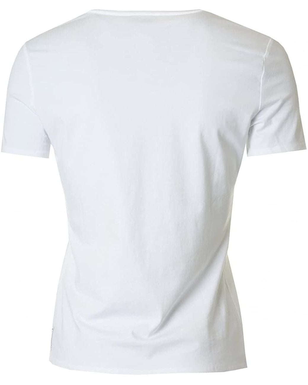 Armani Jeans White Small V-Collar T-Shirt