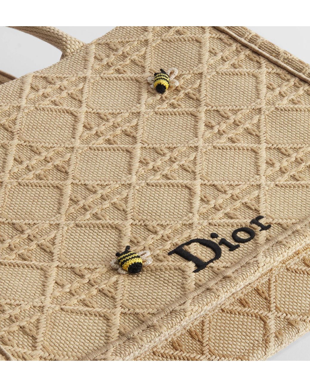 Dior Natural Medium Book Tote With Strap