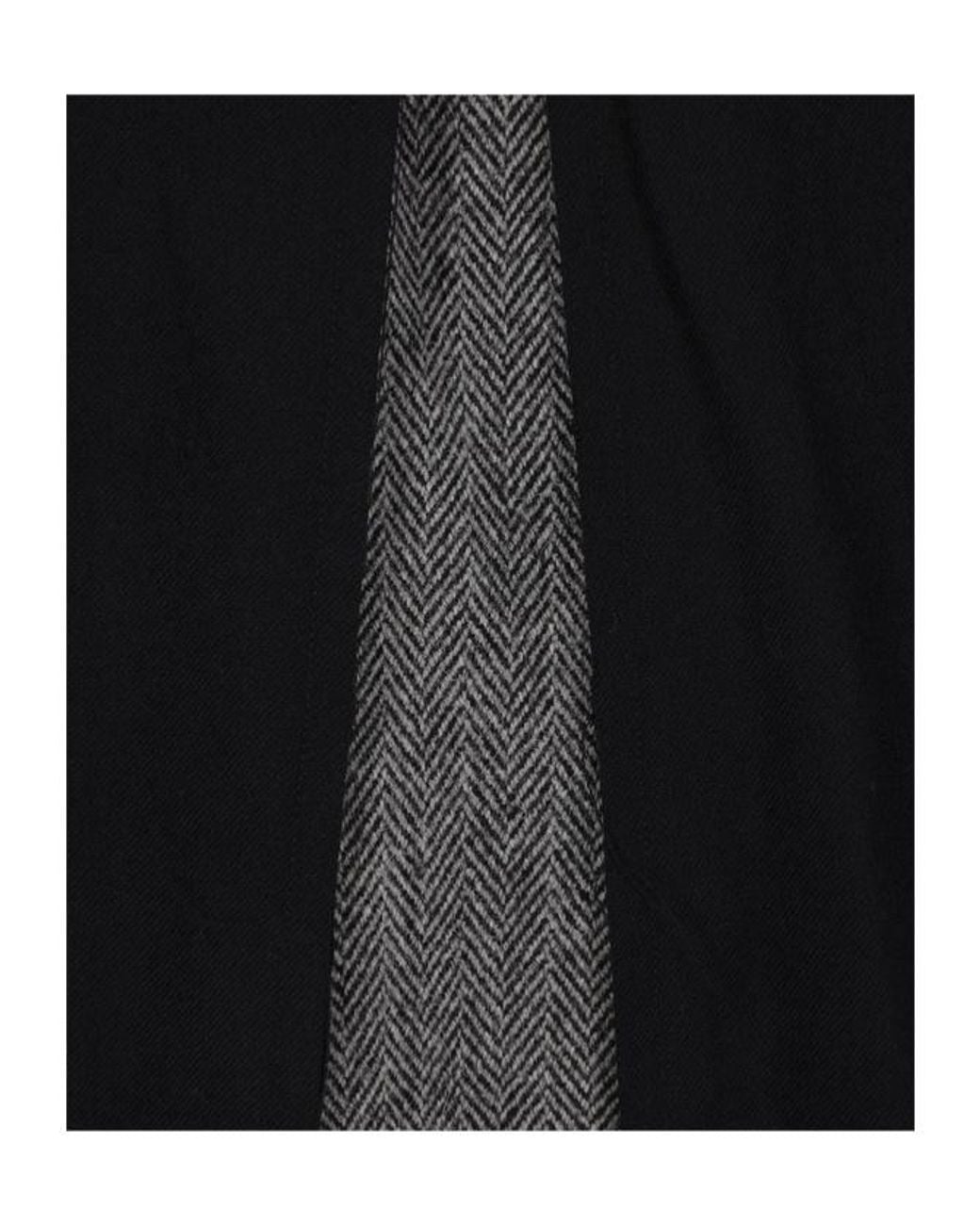 Yohji Yamamoto Black Single-Breasted Coat