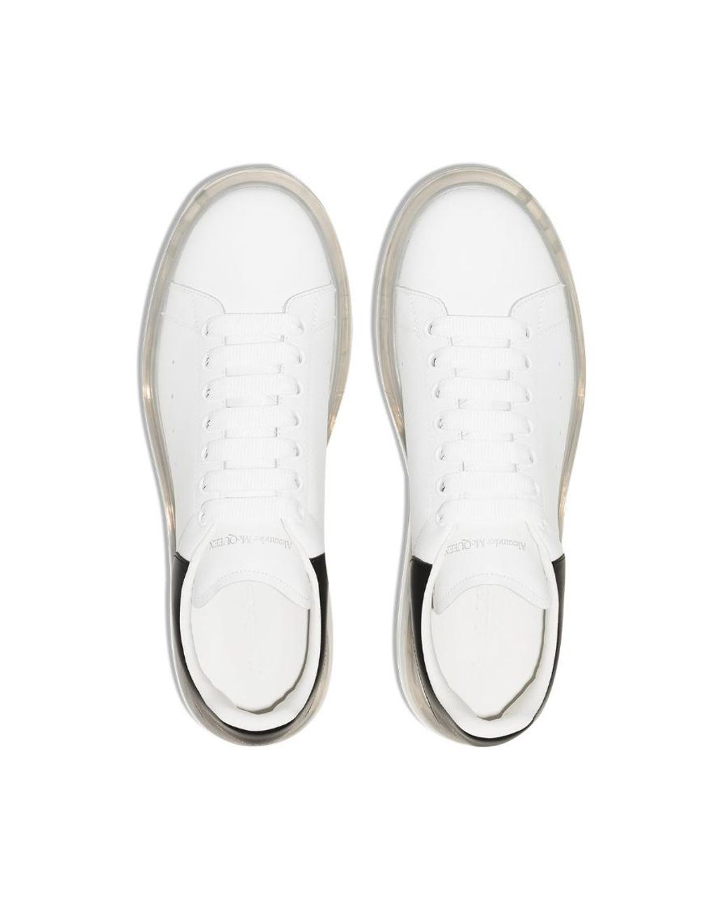 McQueen White Low-Top Lace-Up Sneakers for men
