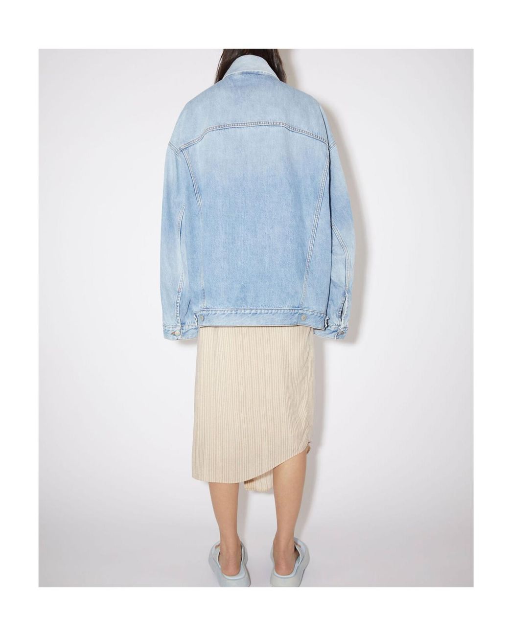 Acne Blue Flap-Pocketed Buttoned Jacket for men
