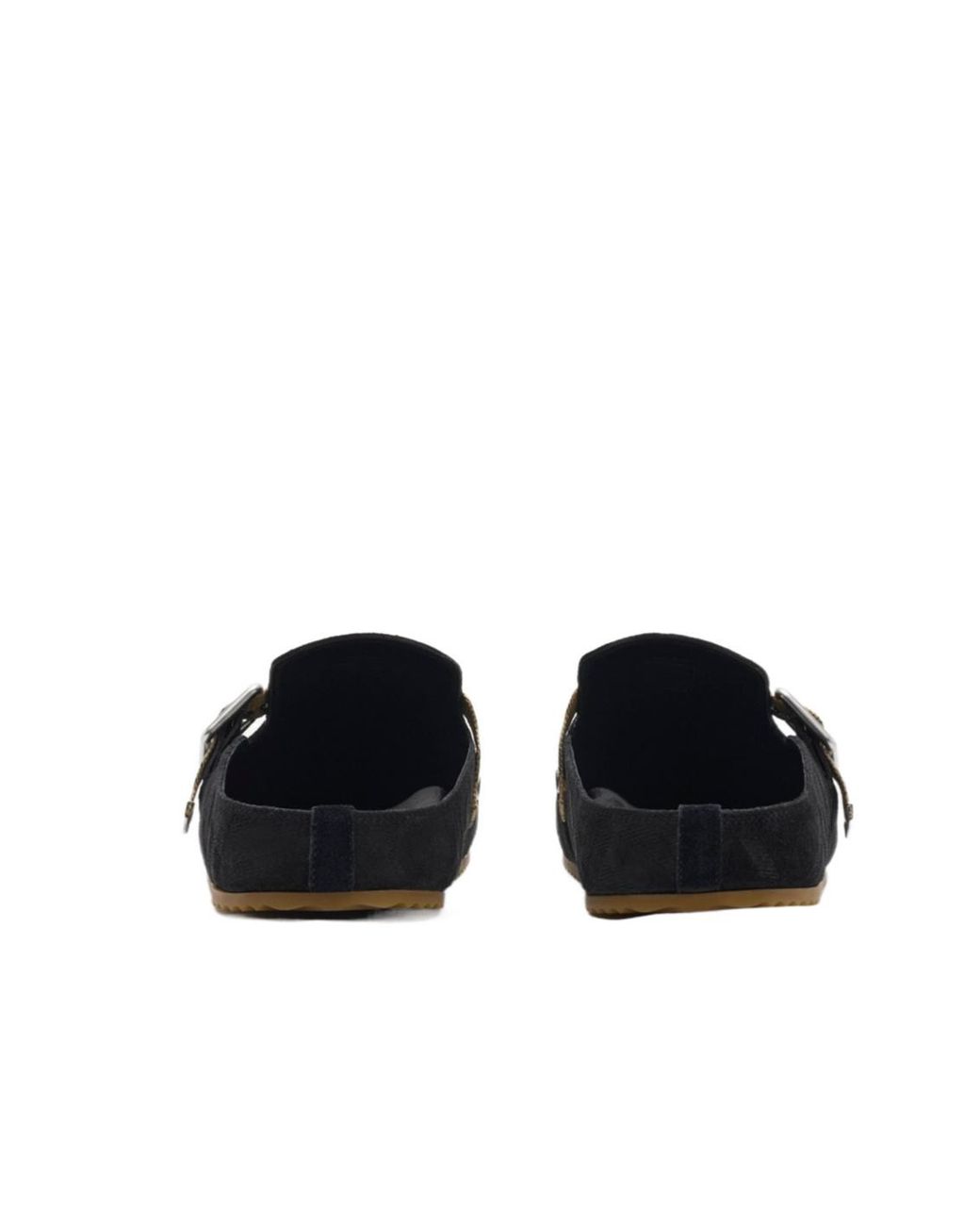 Burberry Black Checked Slip-On Clogs for men