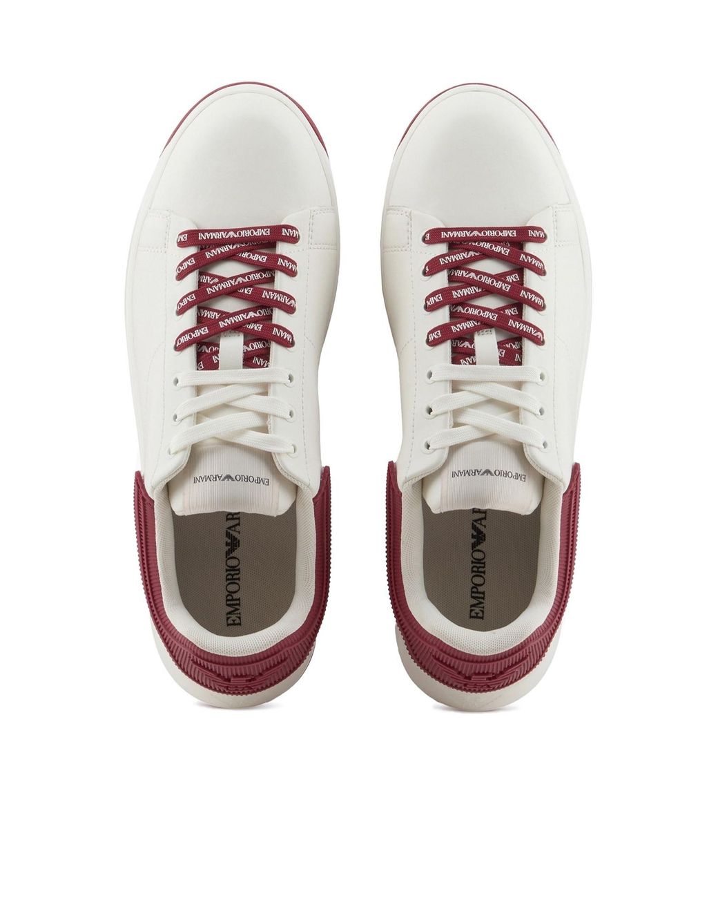 Emporio Armani Multicolor Logo-Patch Lace-Up Sneakers for men