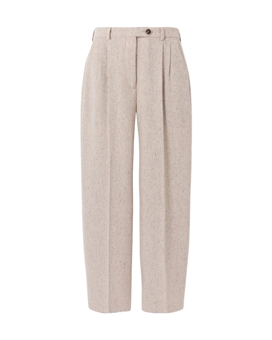 Fortela Multicolor Pleated Woolblend Straightleg Trousers