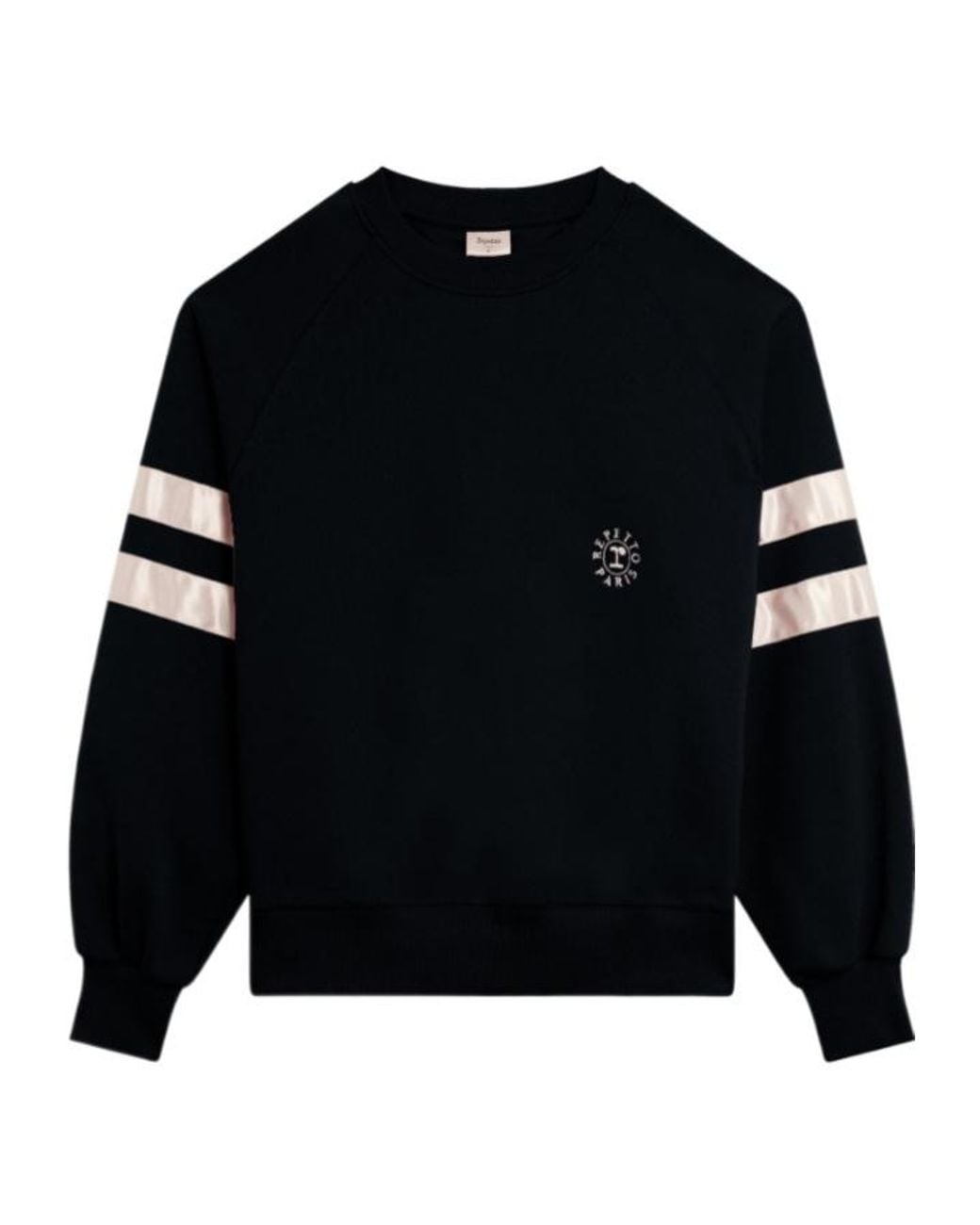 Repetto Black Striped Logo Sweatshirt