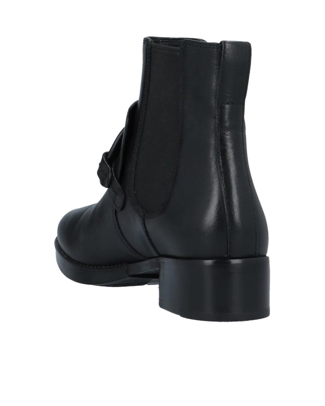 Tory Burch Black Solid Color Round-Toe Upper