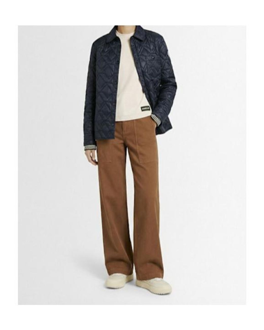 Moncler Brown Logo Cotton Canvas Pants