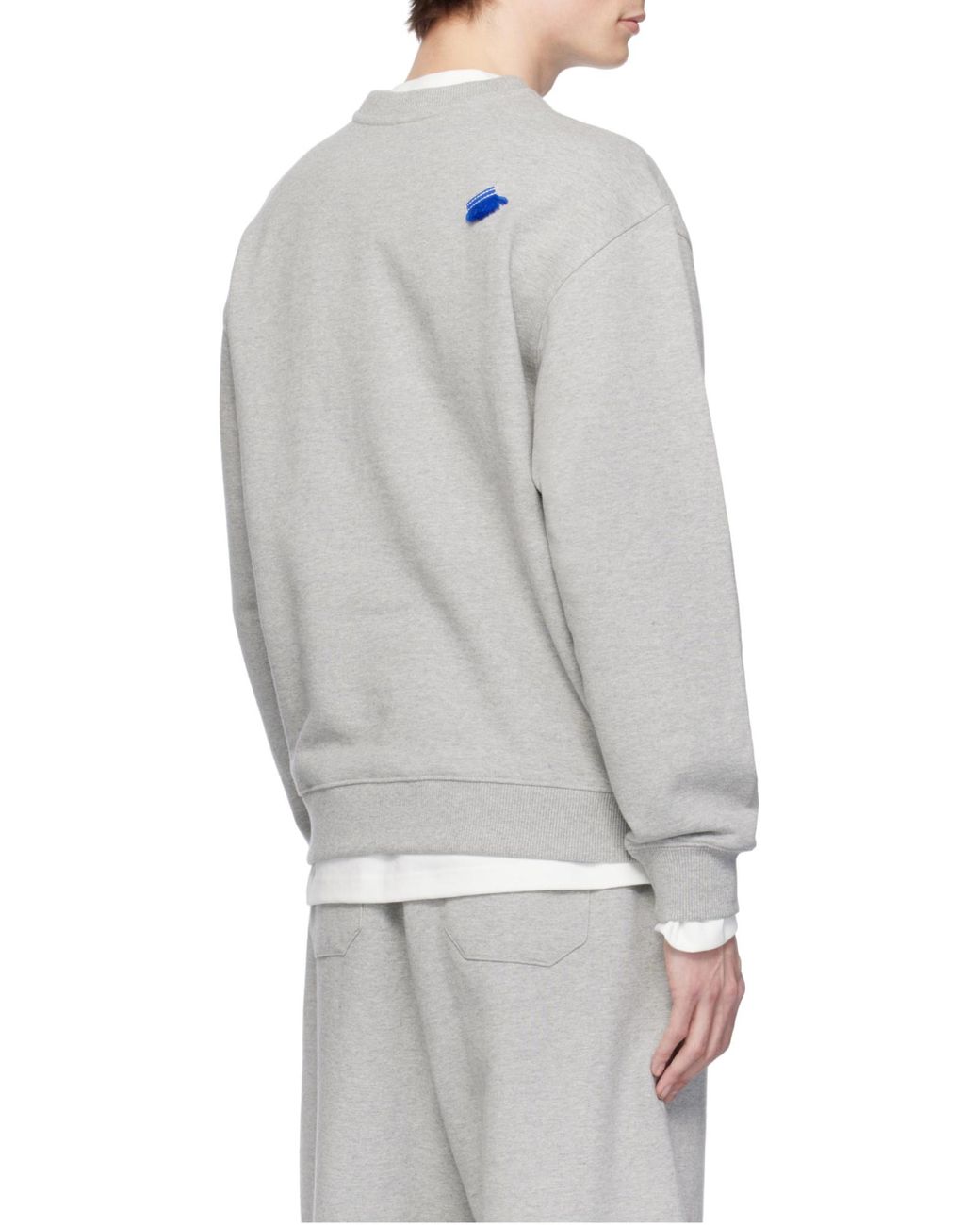 Adererror Gray Long Sleeve Sweatshirt for men