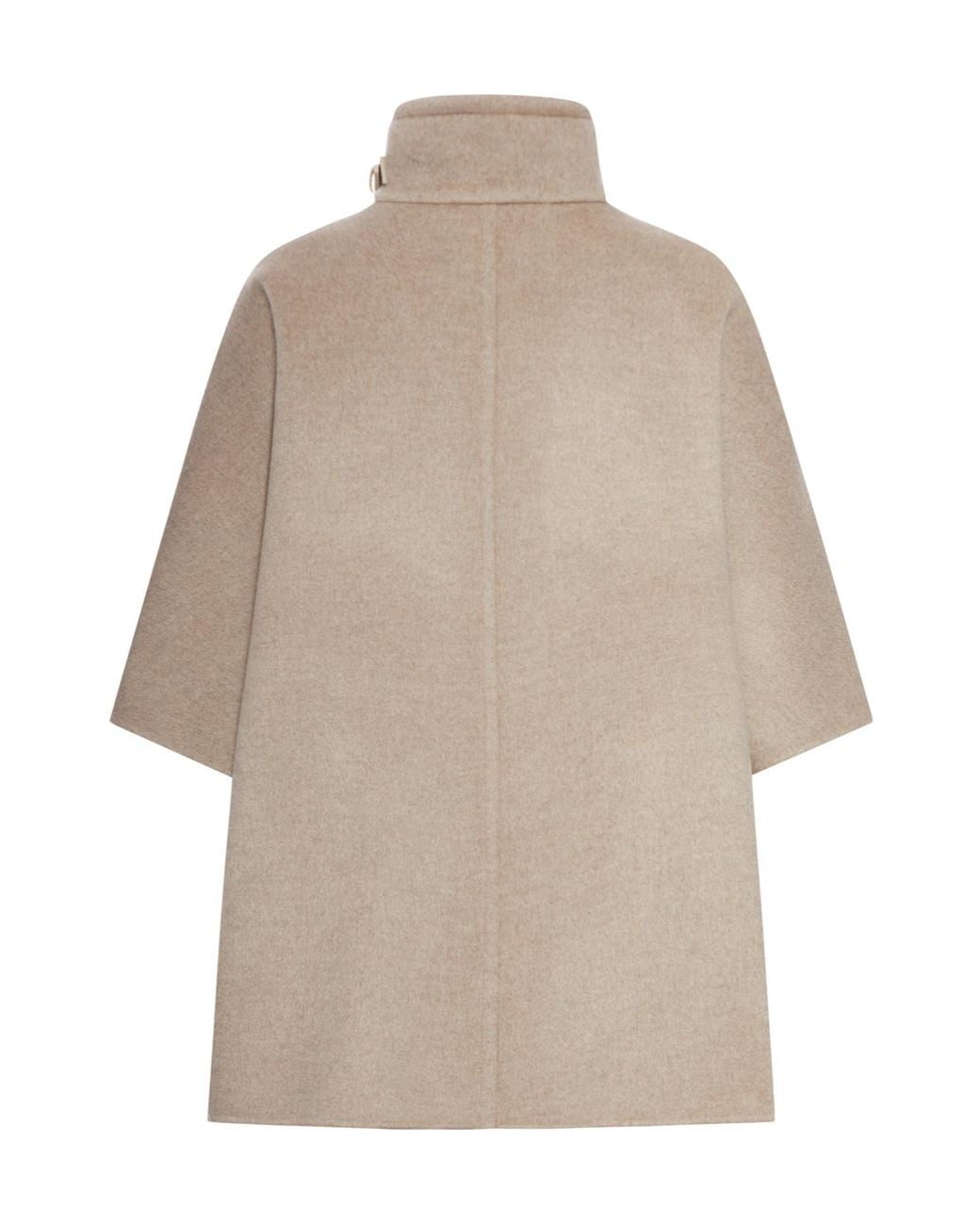 Max Mara Natural Derrik High Neck Cape