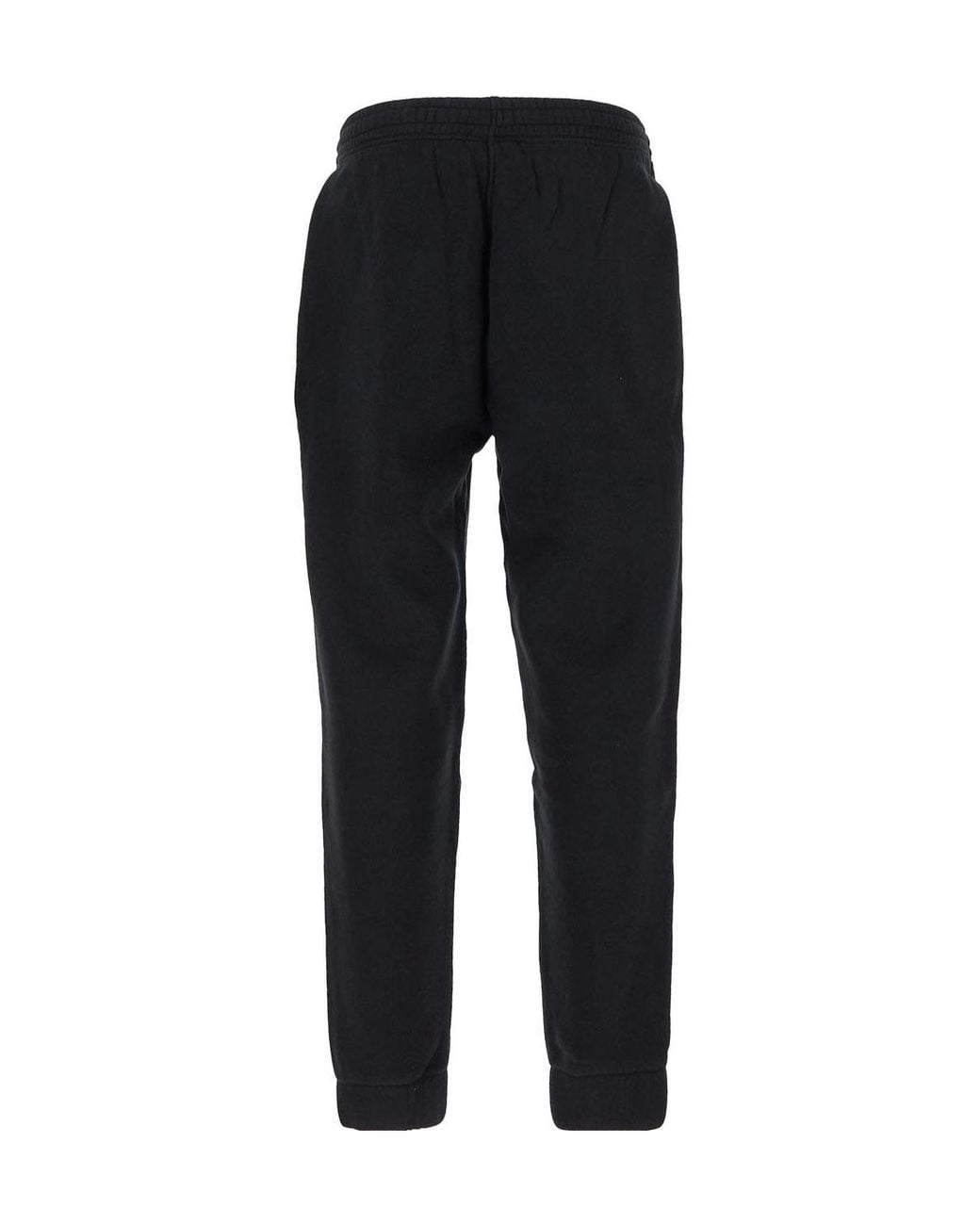 Maison Kitsuné Black Maison Kitsuné Logo-Printed Tapered Track Pants for men