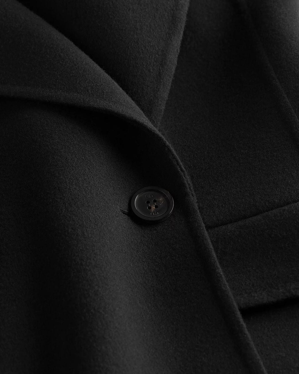 Dior Black Long-Sleeved Wool And Cashmere Coat