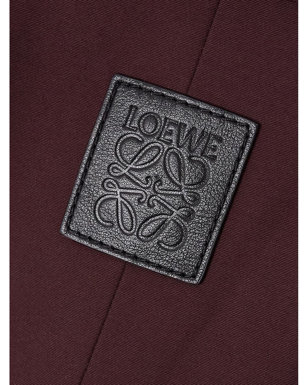 Loewe Purple Cropped Trench Coat