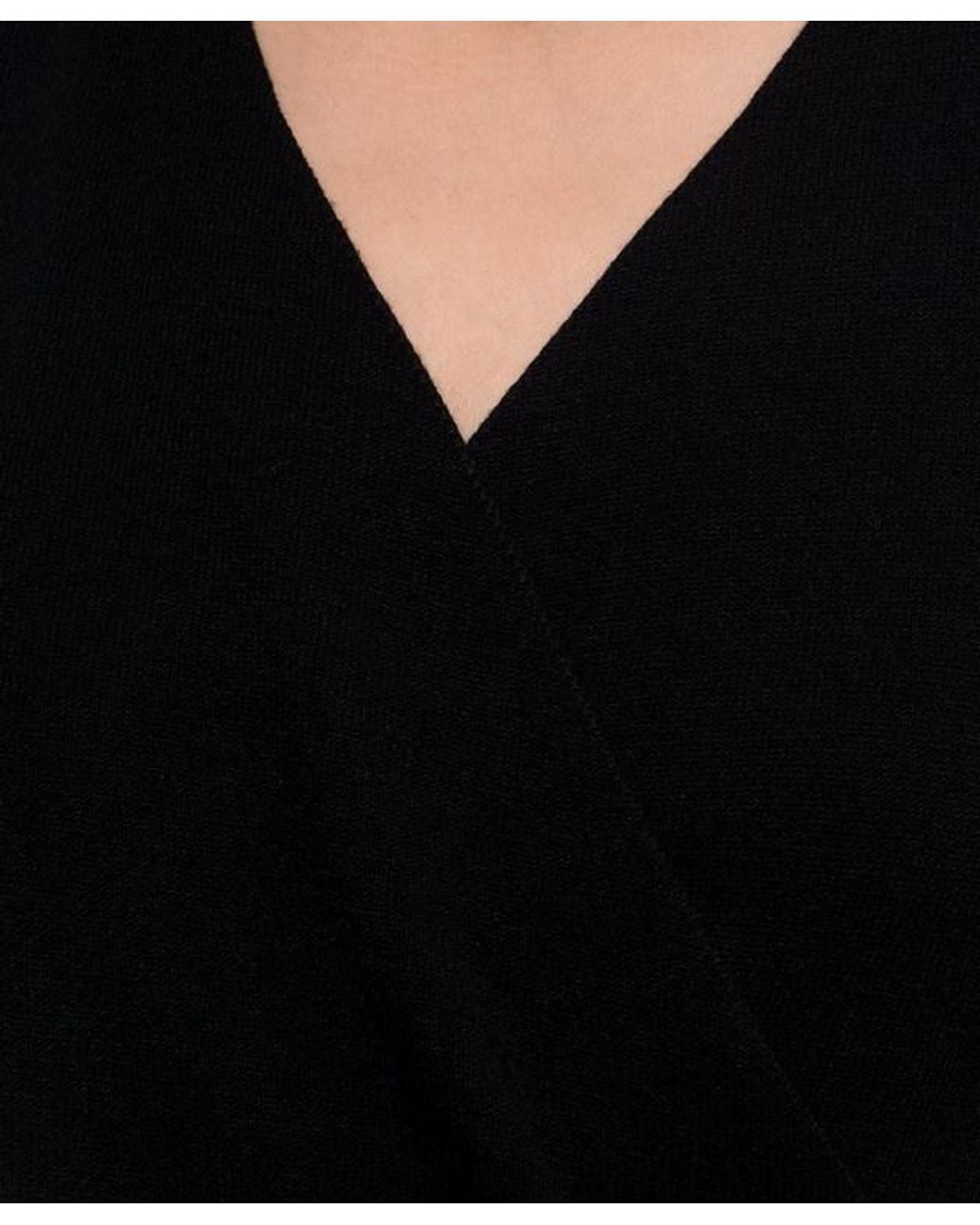 Twinset Blue Wrap V-Neck Knitted Sweater