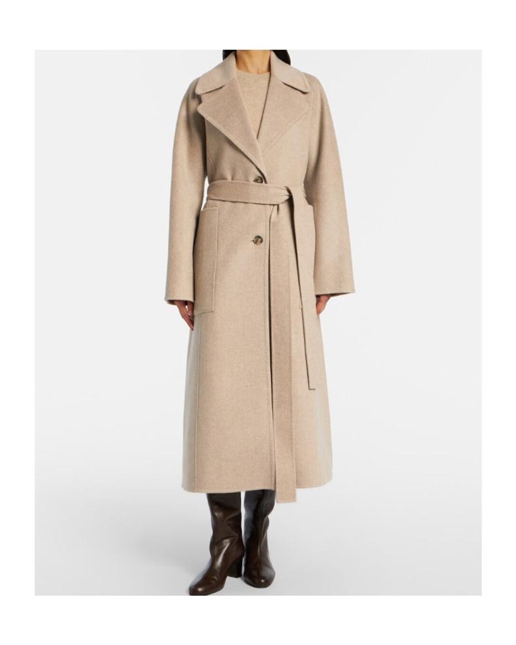 Joseph Natural Spencer Wool And Cashmere Coat