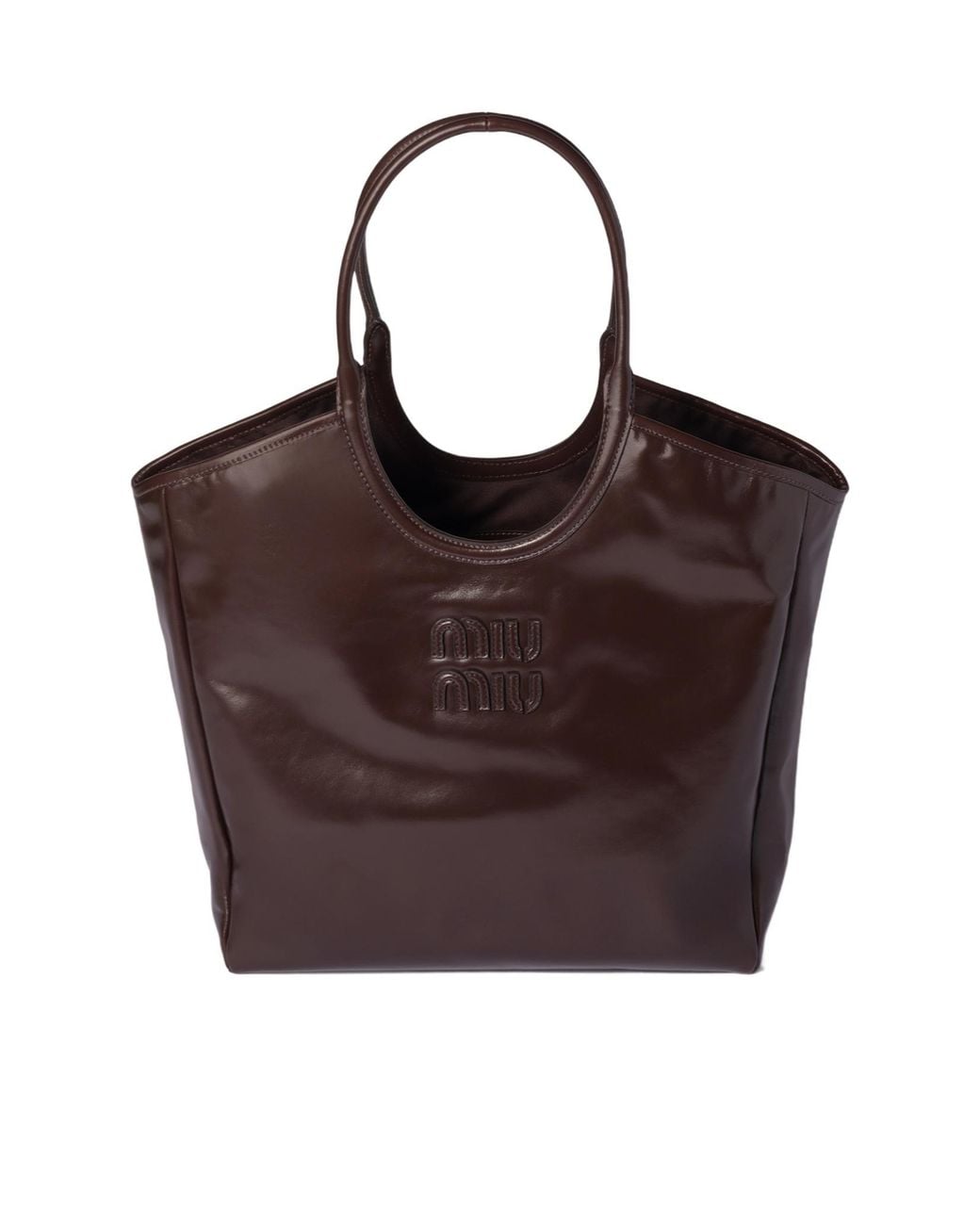 Miu Miu Brown Ivy Leather Bag