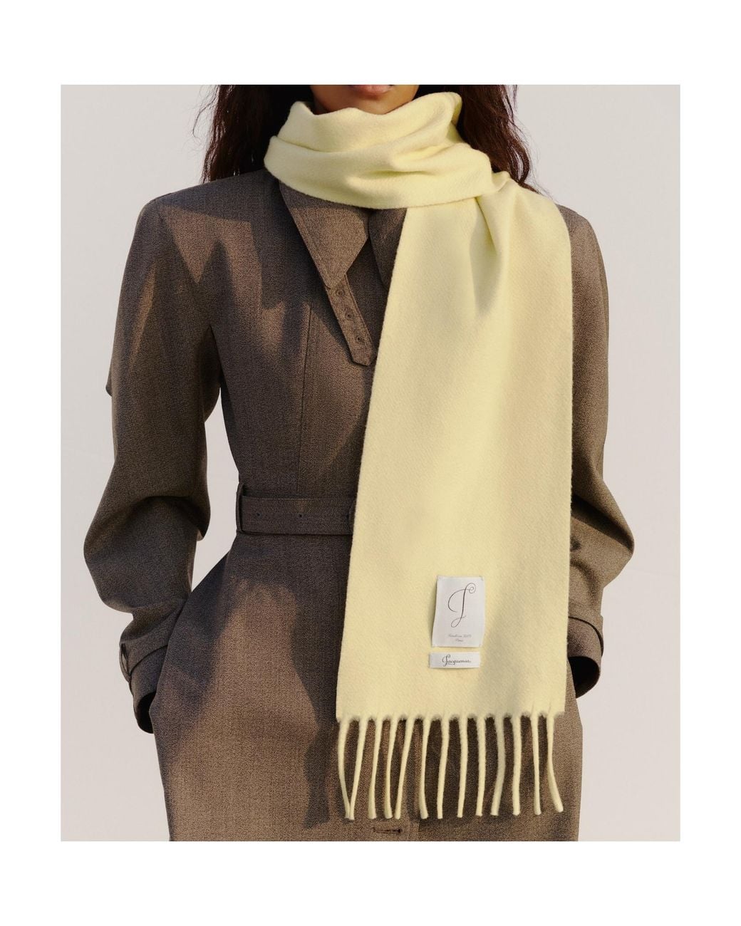 Jacquemus White The Cavallo Scarf