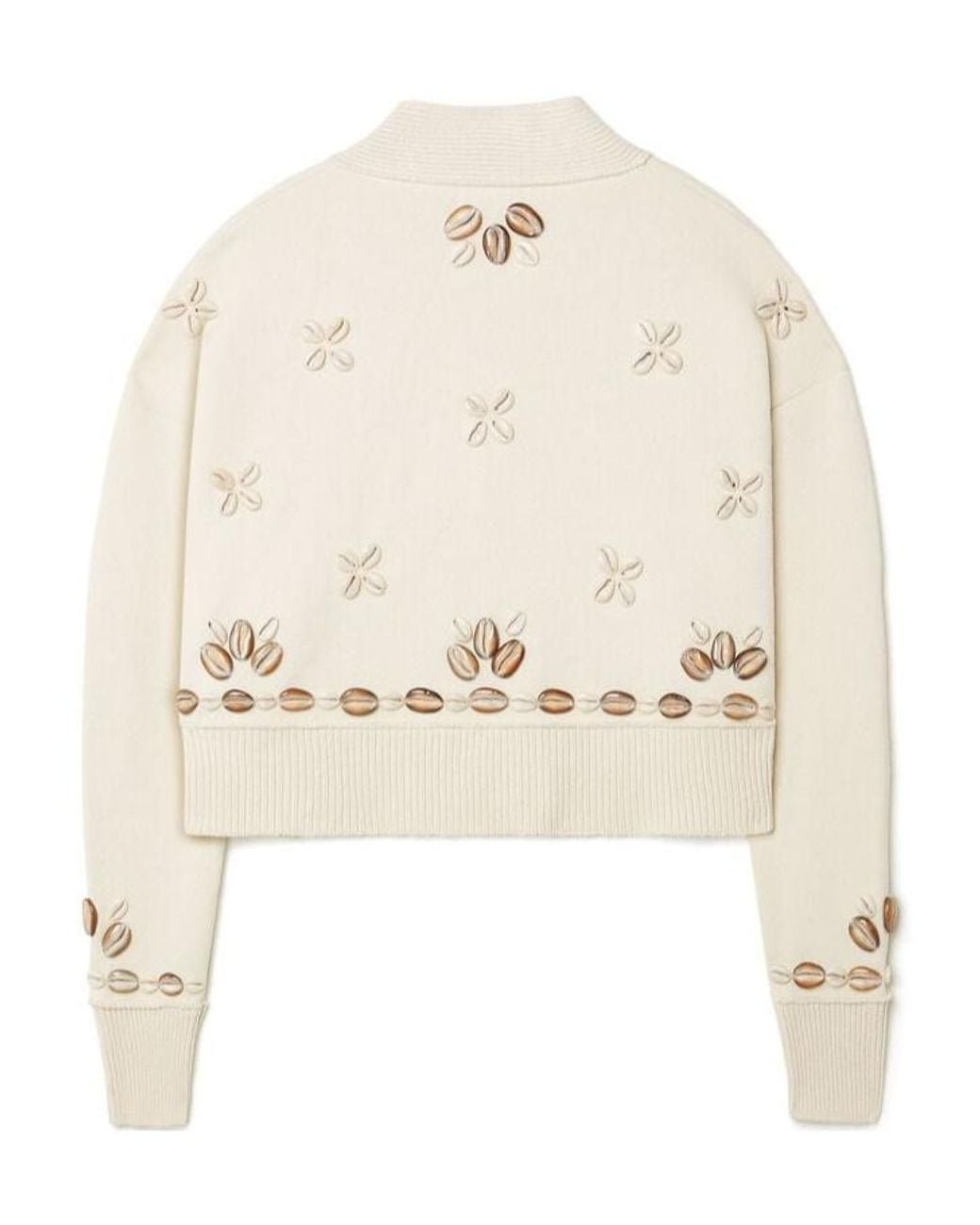 Alanui Natural Ocean Dream Cropped Cardigan