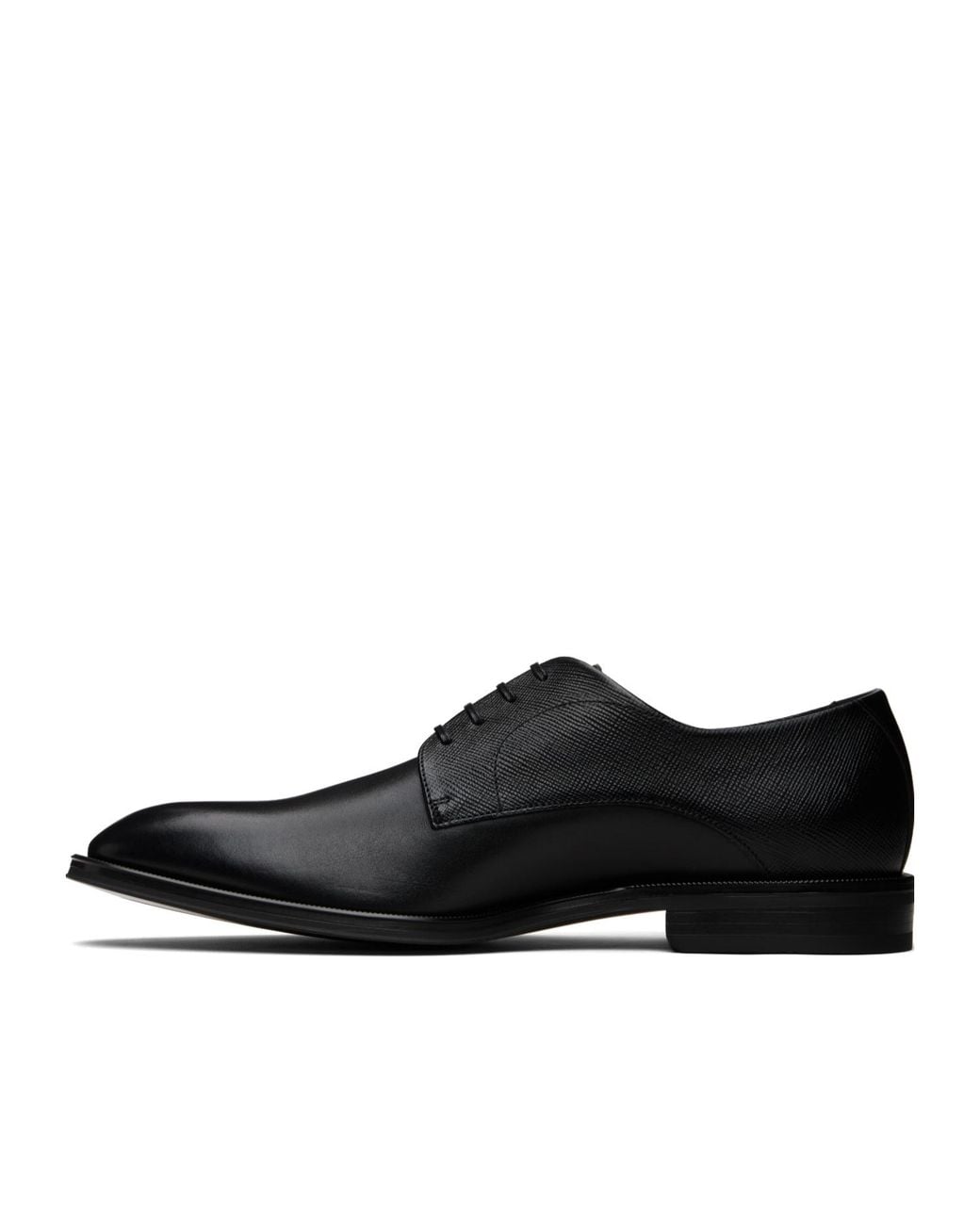 Boss Black Lace-Up Derby Shoes for men