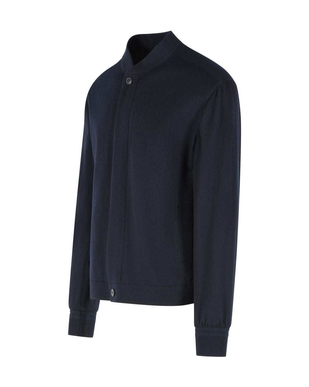 Zegna Blue Oasi Water Repellent Bomber Jacket for men