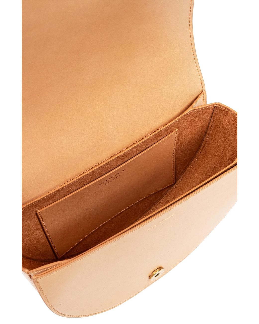 By Malene Birger Natural Cebella Logo Plaque Crossbody Bag