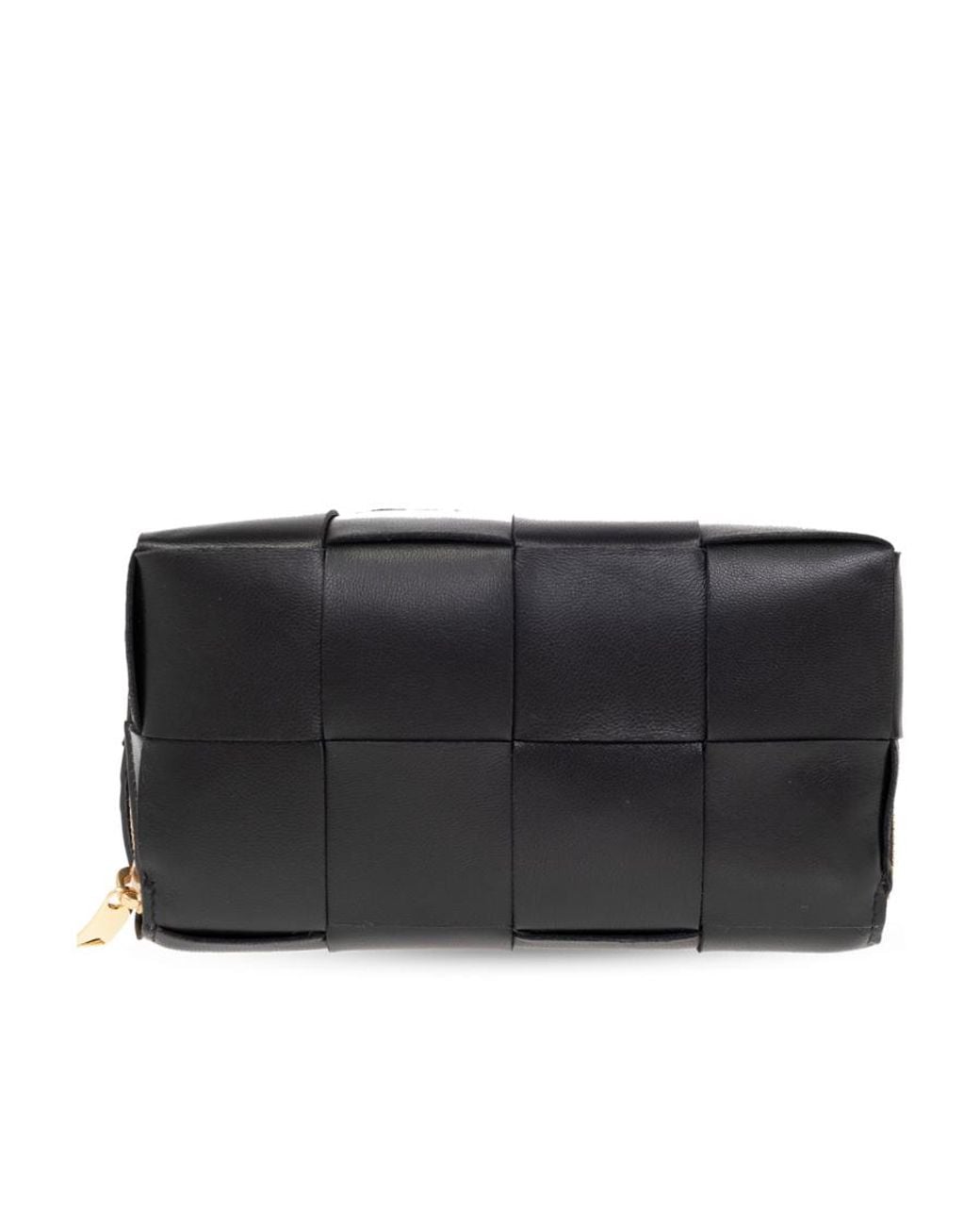 Bottega Veneta Black Zip-Up Wash Bag