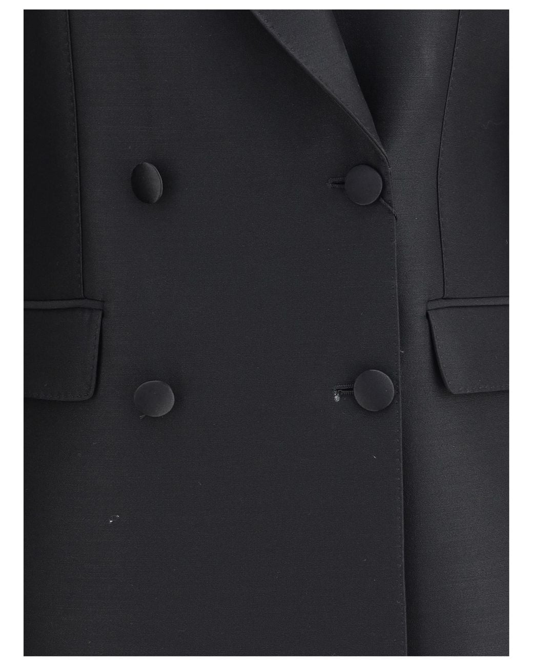 Dolce & Gabbana Black Double Breasted Long Sleeved Blazer
