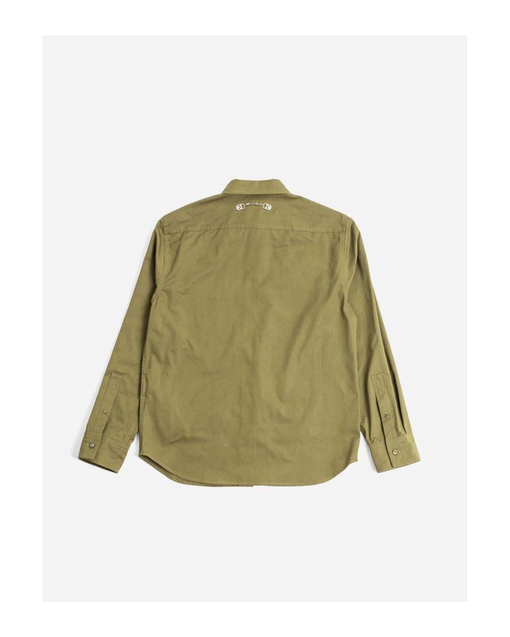 Off-White c/o Virgil Abloh Green Button-Up Long-Sleeved Shirt for men