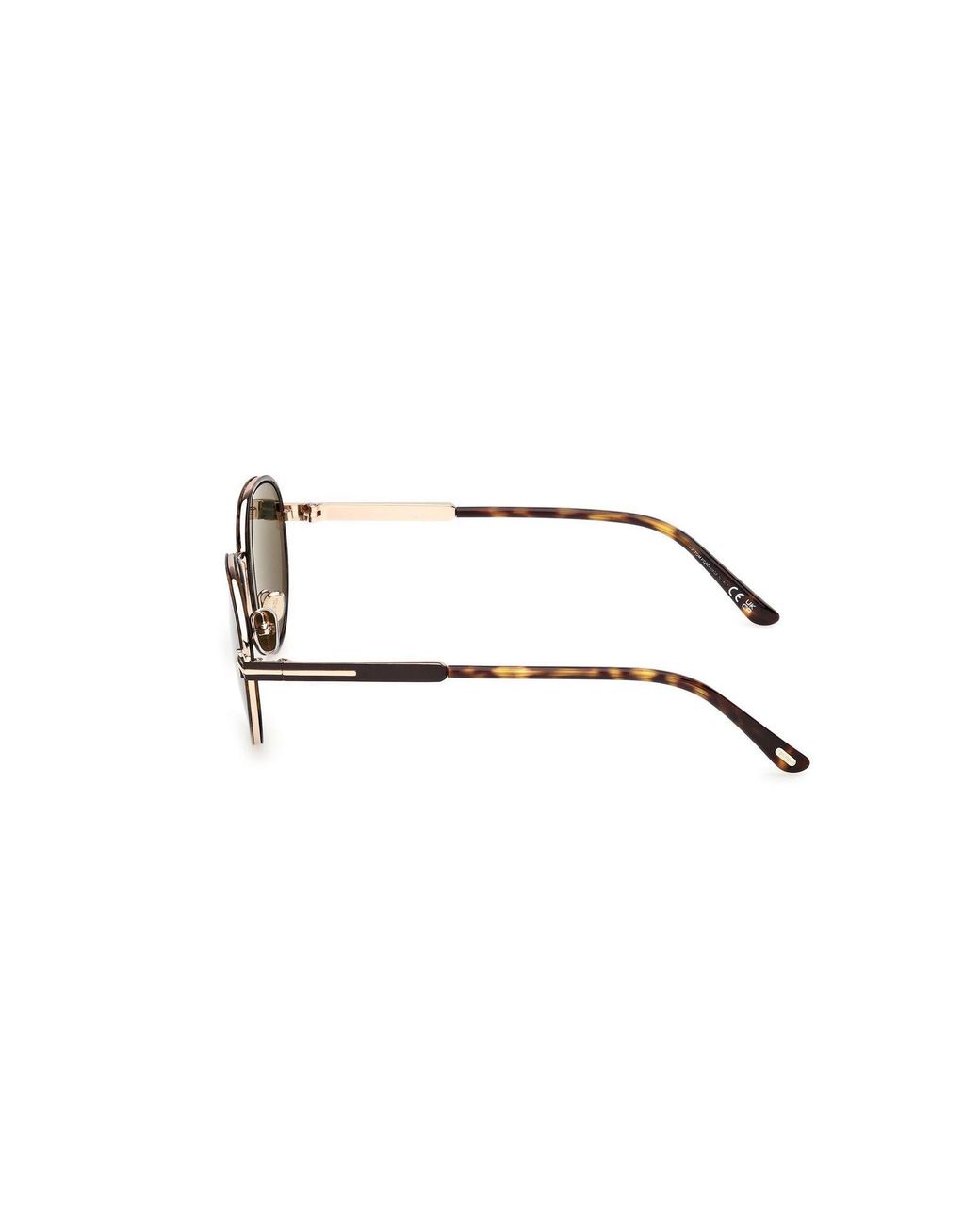 Tom Ford Green Round-Frame Sunglasses for men