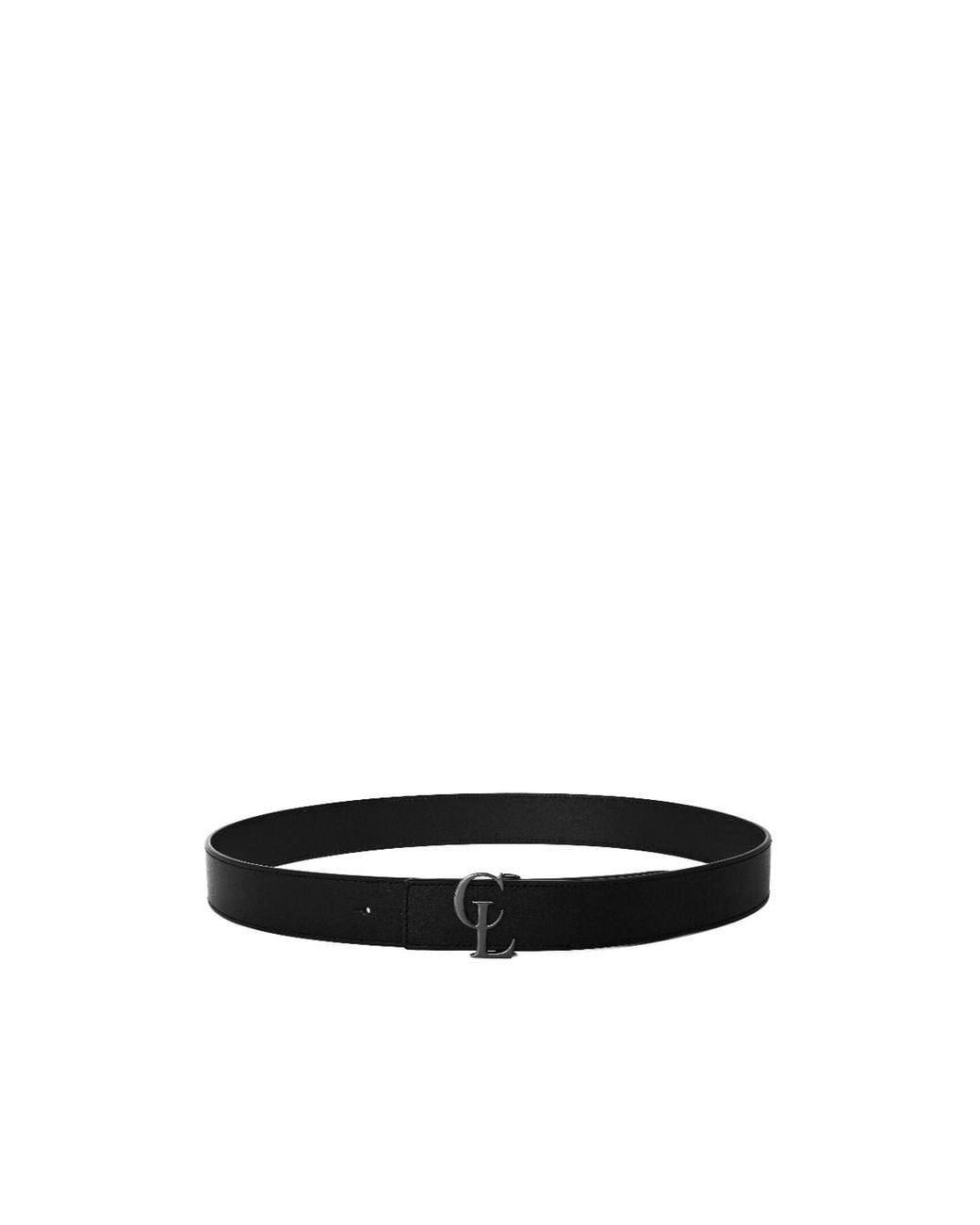 Christian Louboutin White Smoothleather Belt for men