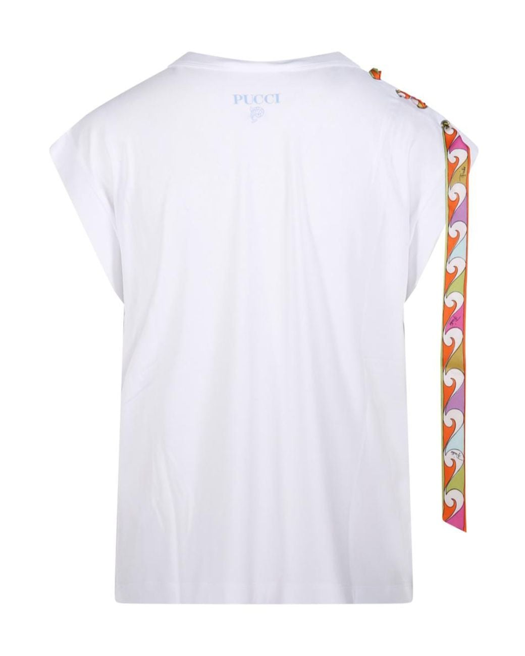 Emilio Pucci White Pucci Foulard Detailed T-Shirt