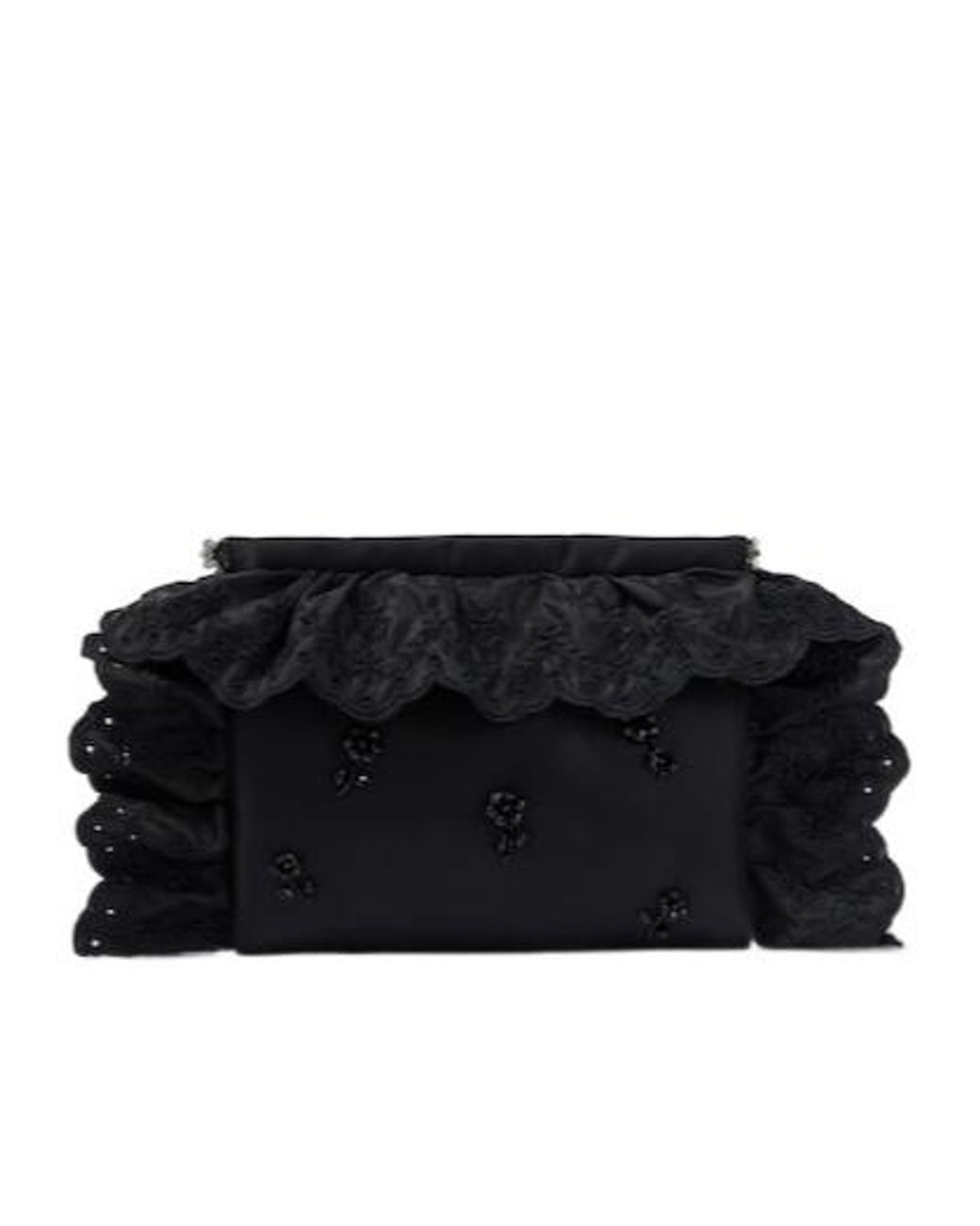 Simone Rocha Black Pillowcase Embellished Clutch for men