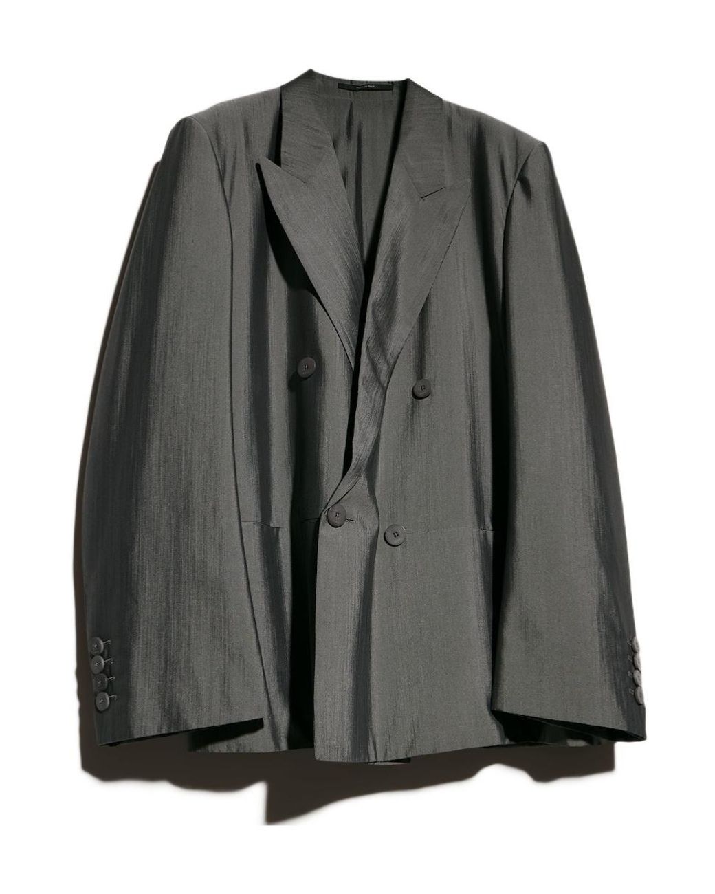 Gucci Gray Silk Merino Wool Jacket for men