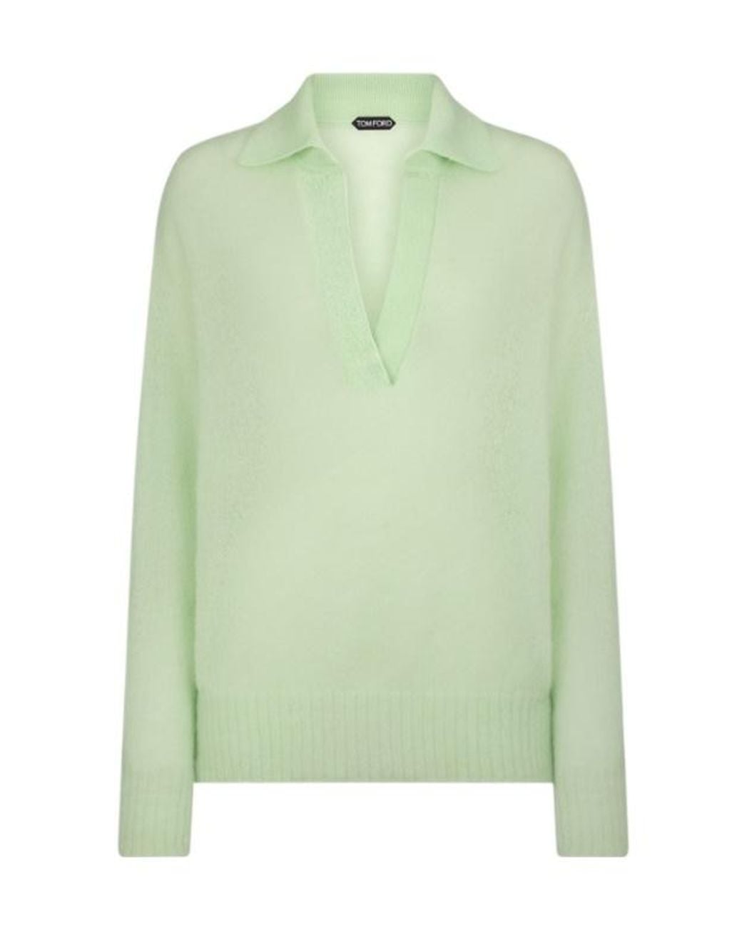 Tom Ford Green Polo Shirt Sweater
