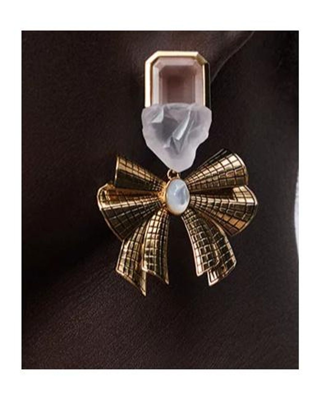 Dior Black Deco Earrings