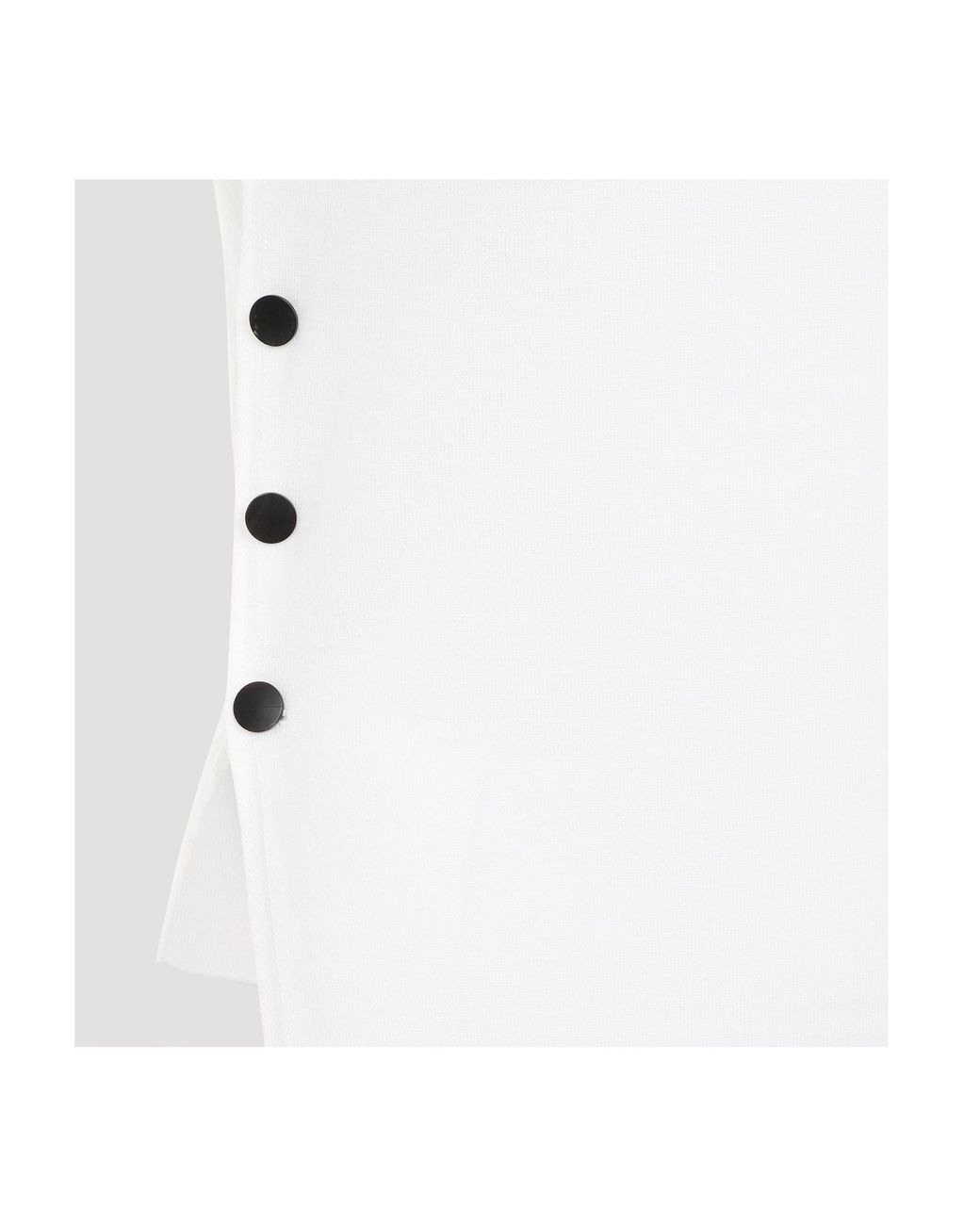 Giorgio Armani White Mock-Neck Knitted Top