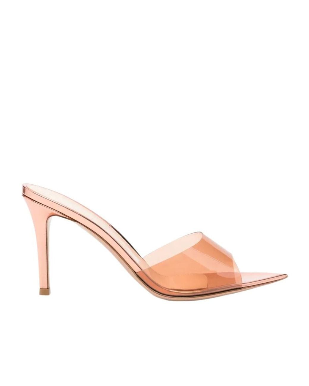 Gianvito Rossi Pink Elle Open-Toe Heeled Sandals