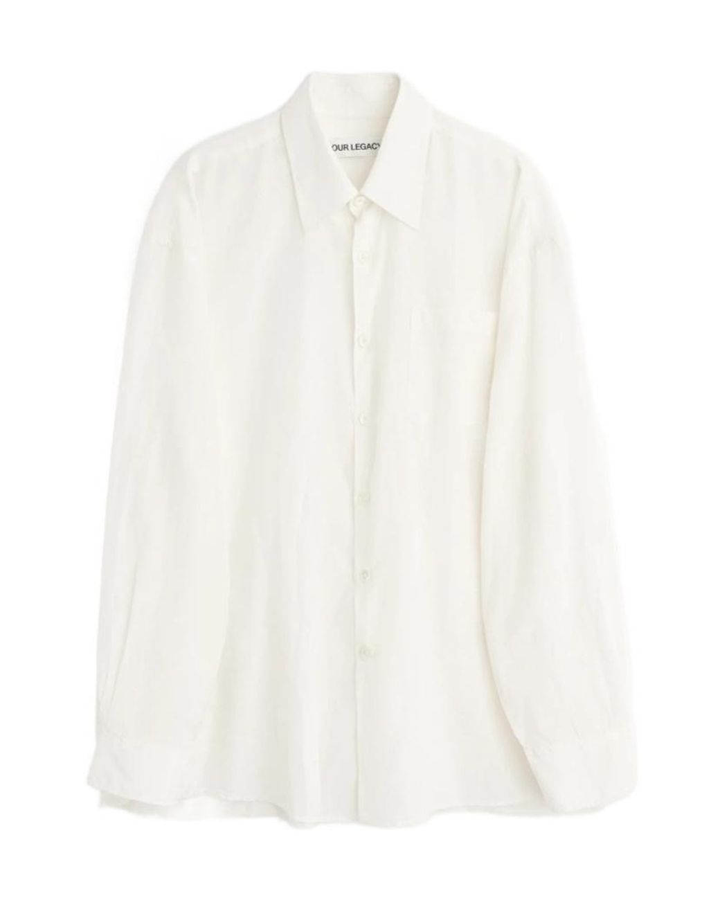 Our Legacy White Borrowed Shirt for men