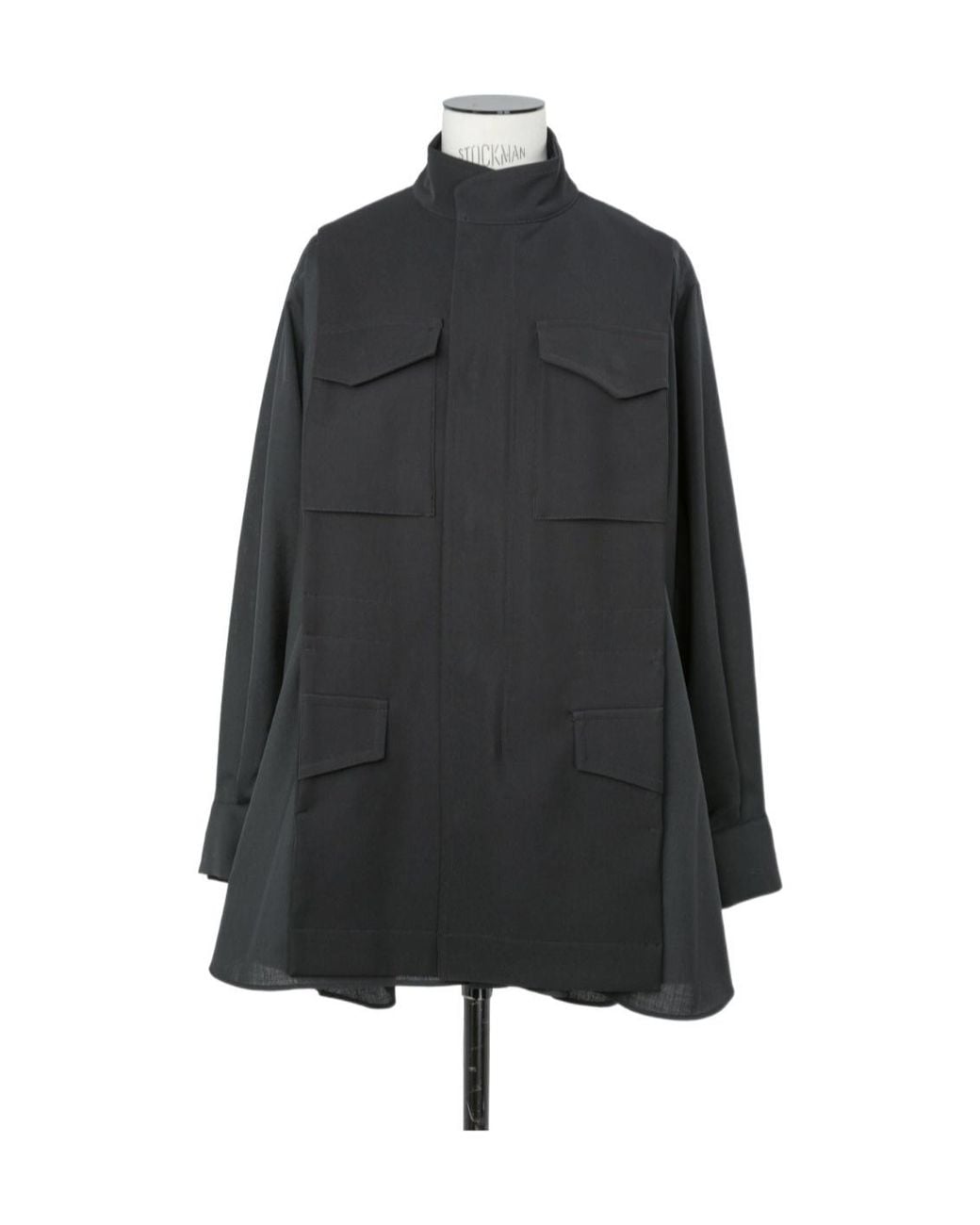 Sacai Black Suiting Satin Shirt