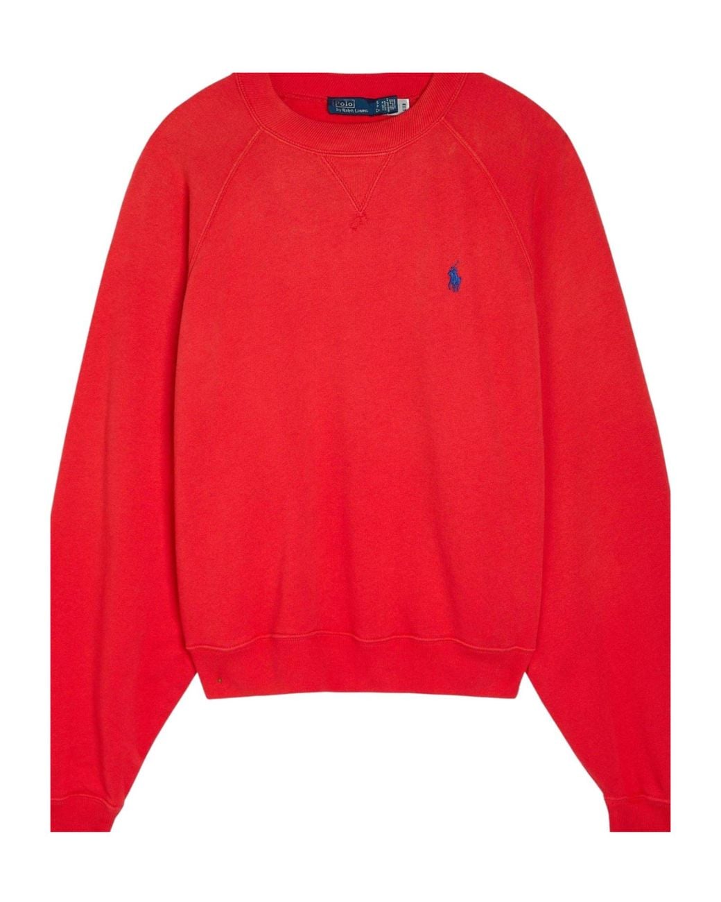 Polo Ralph Lauren Red Simple Cotton Mixed Sweatshirt