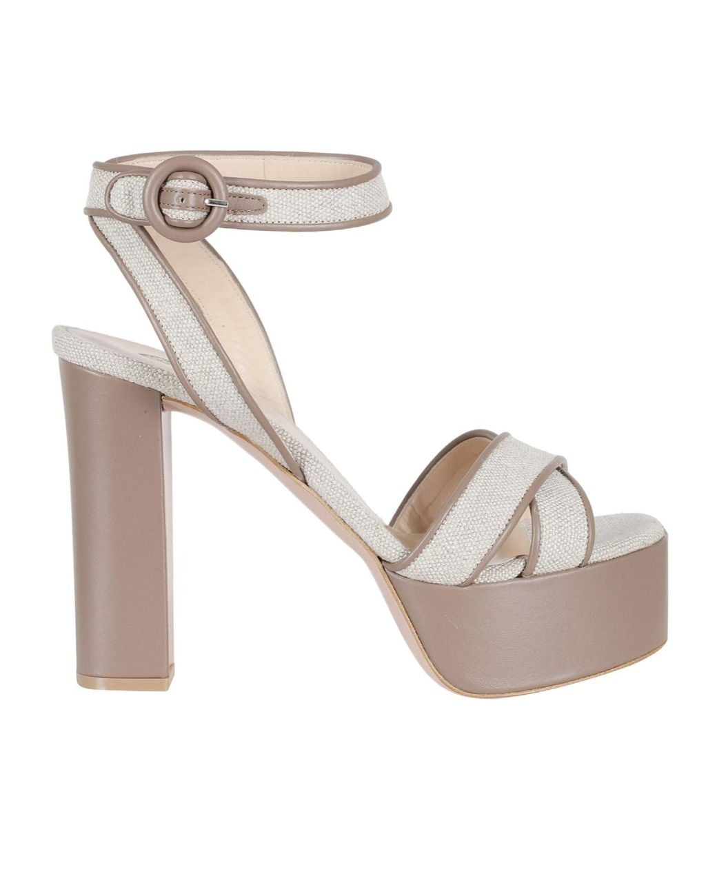 Roberto Festa White Luanda Platform Heeled Sandals