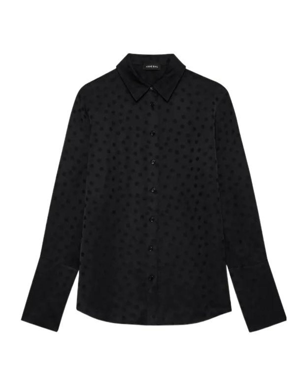 Anine Bing Black Amanda Shirt