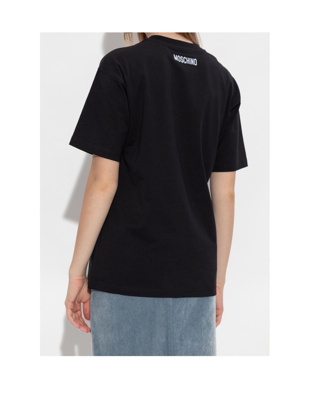 Moschino Black Crew Neck T-Shirt