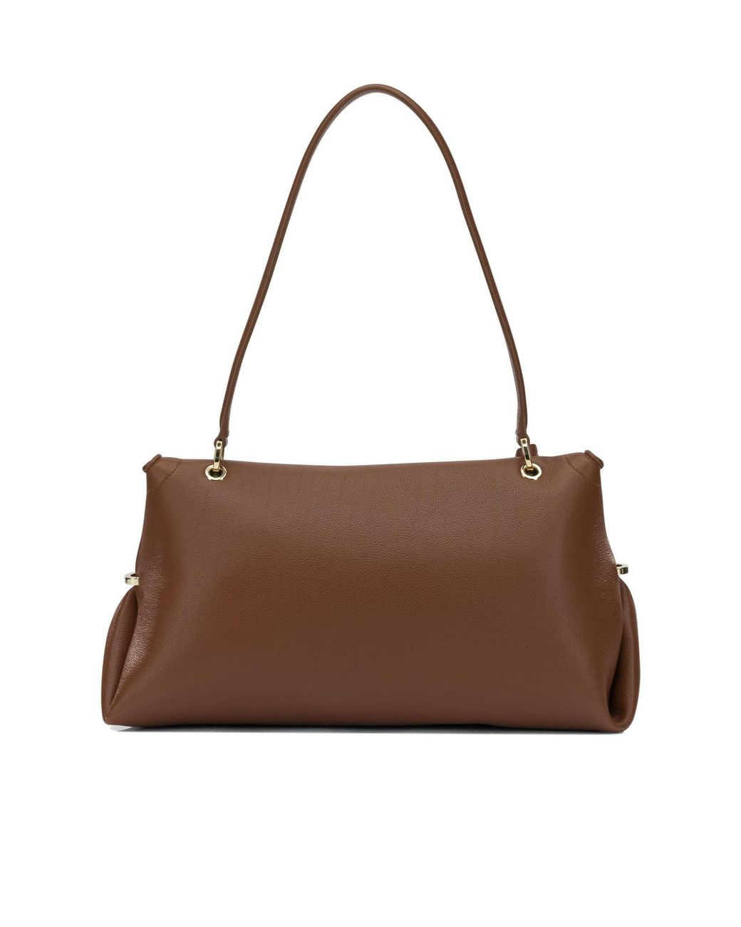 Ferragamo Brown Medium 'Gancini' Shoulder Bag