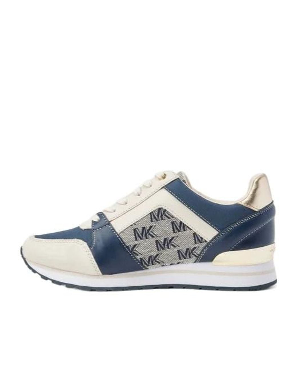 Michael Kors Blue Logo Lace-Up Sneakers