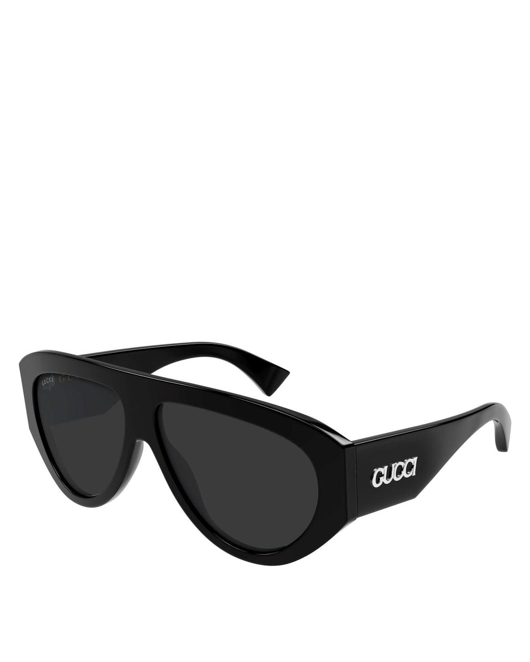Gucci Black Integrated Pilot Sunglasses for men