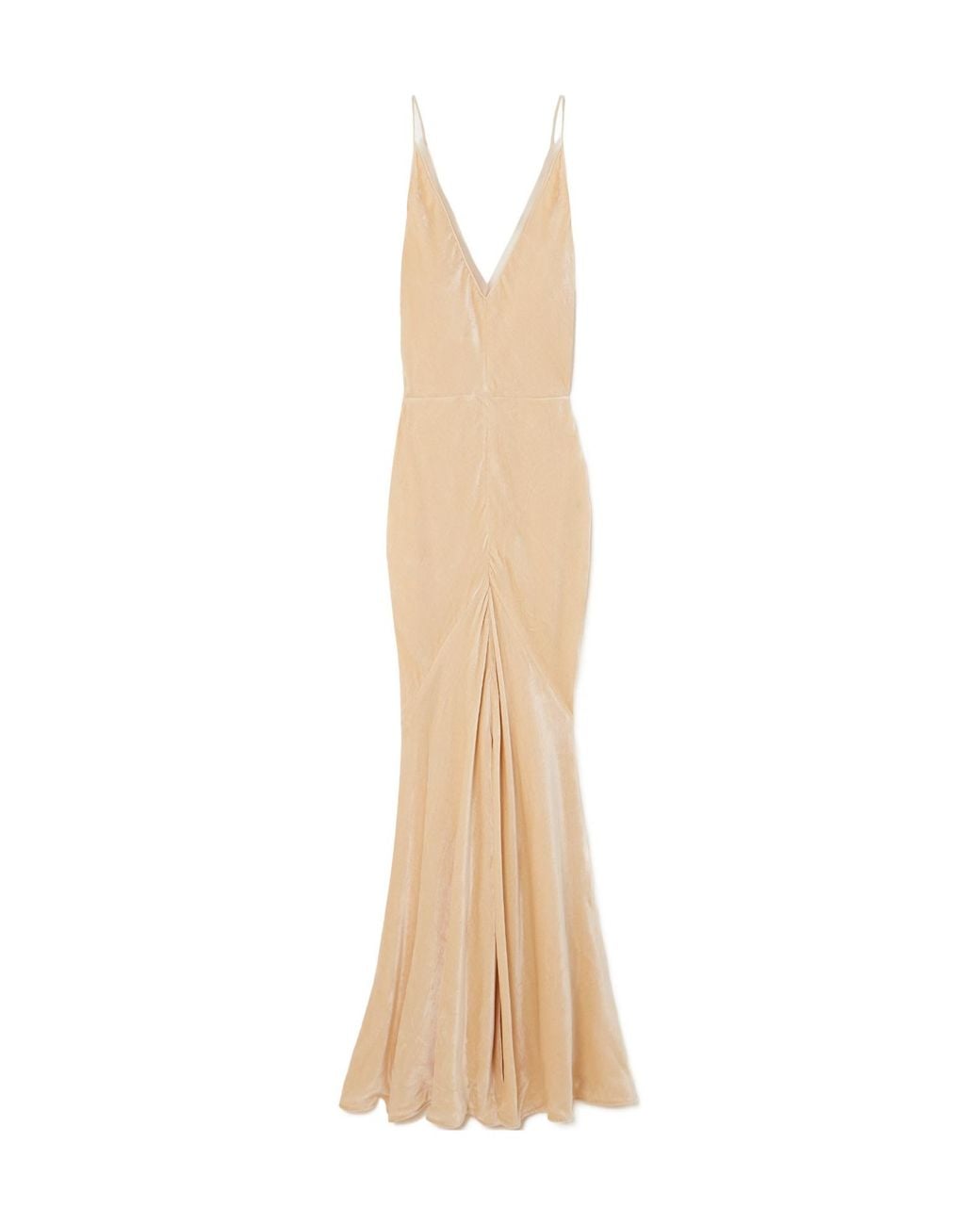 Gabriela Hearst White Net Sustain Doran Gathered Voile-Trimmed Organic Silk-Velvet Gown