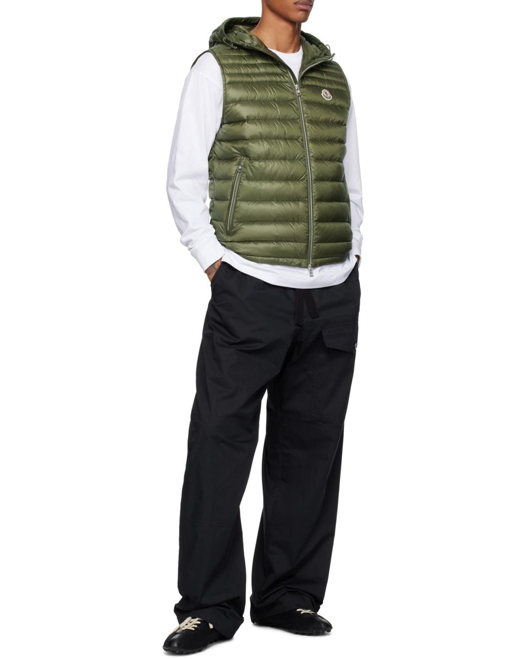 Moncler Green Orant Padded Gilet for men