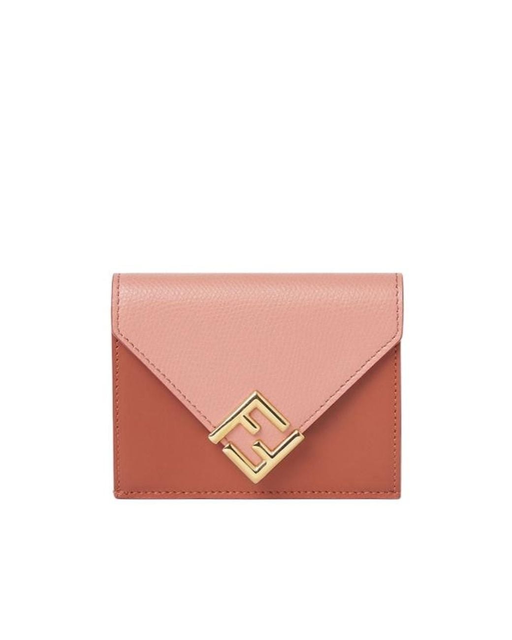 Fendi Pink Ff Diamonds Tri-Fold Wallet