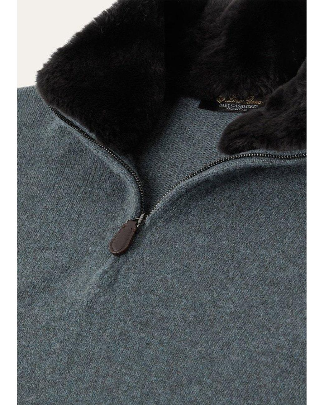 Loro Piana Blue Parksville Sweater for men